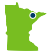 map of Minnesota with Bear Head Lake State Park